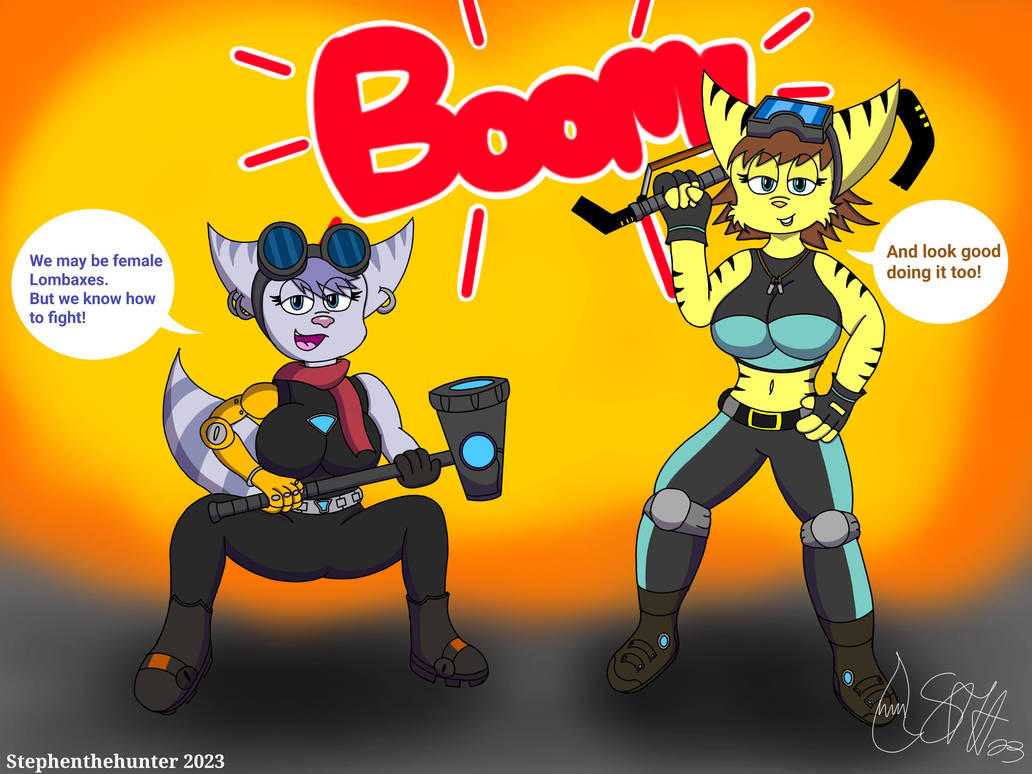 Rivet and Rebel (commission) by stephenthehunter on DeviantArt