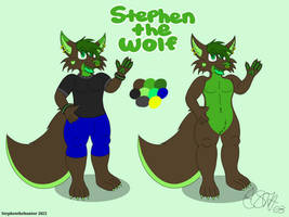 Stephen the Wolf (Reference Sheet 2023)