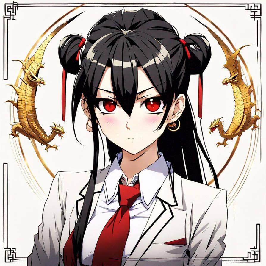 High School DxD OC (Lancer 7) Mei Long Xiao by CrimsonKatana17 on