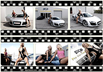 Hot Babes,Audi R8,Corvette