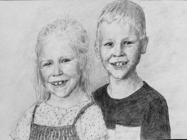 My niece and my nephew (A present to their father)