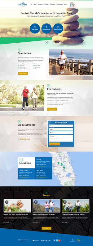 Florida Joint and Spine - Website Design