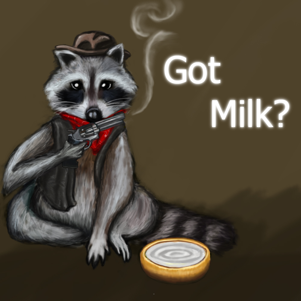 Cowboy Racoon - Got Milk?