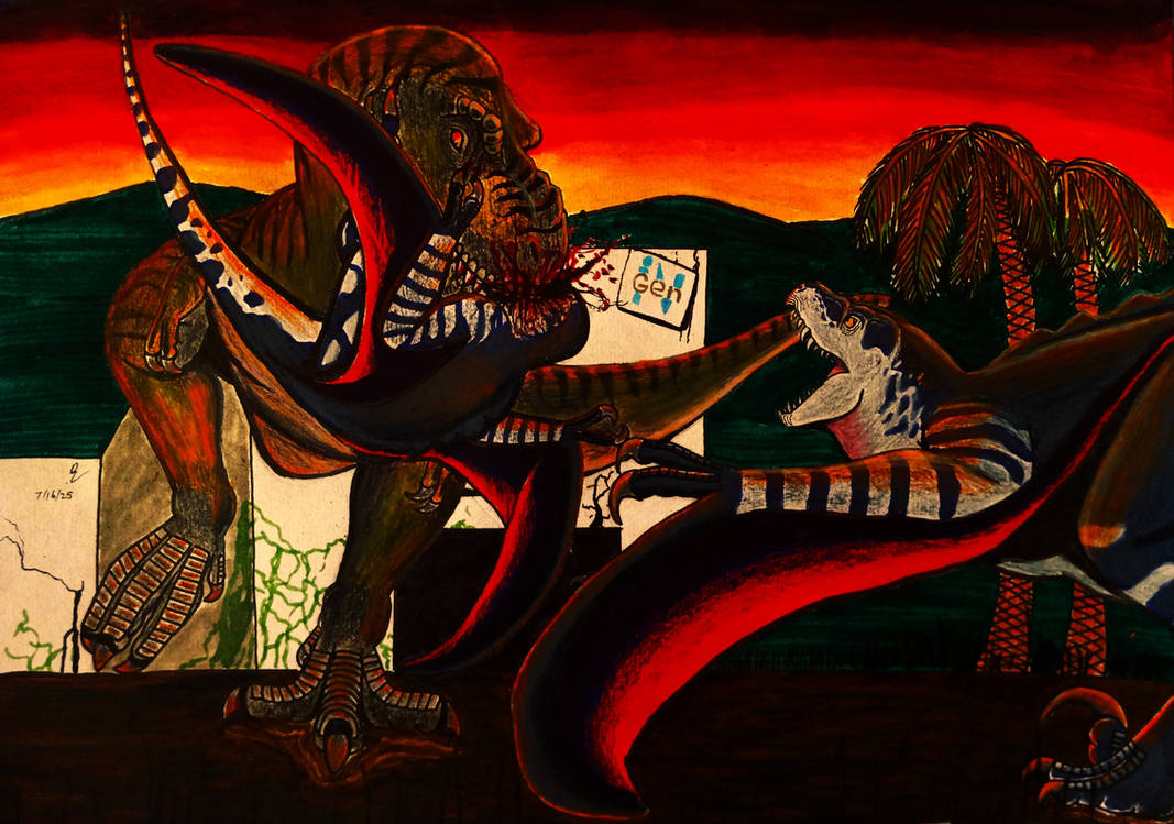 Deviantart Mutadon Attack On Mutadon by XENOPLEURODON on DeviantArt