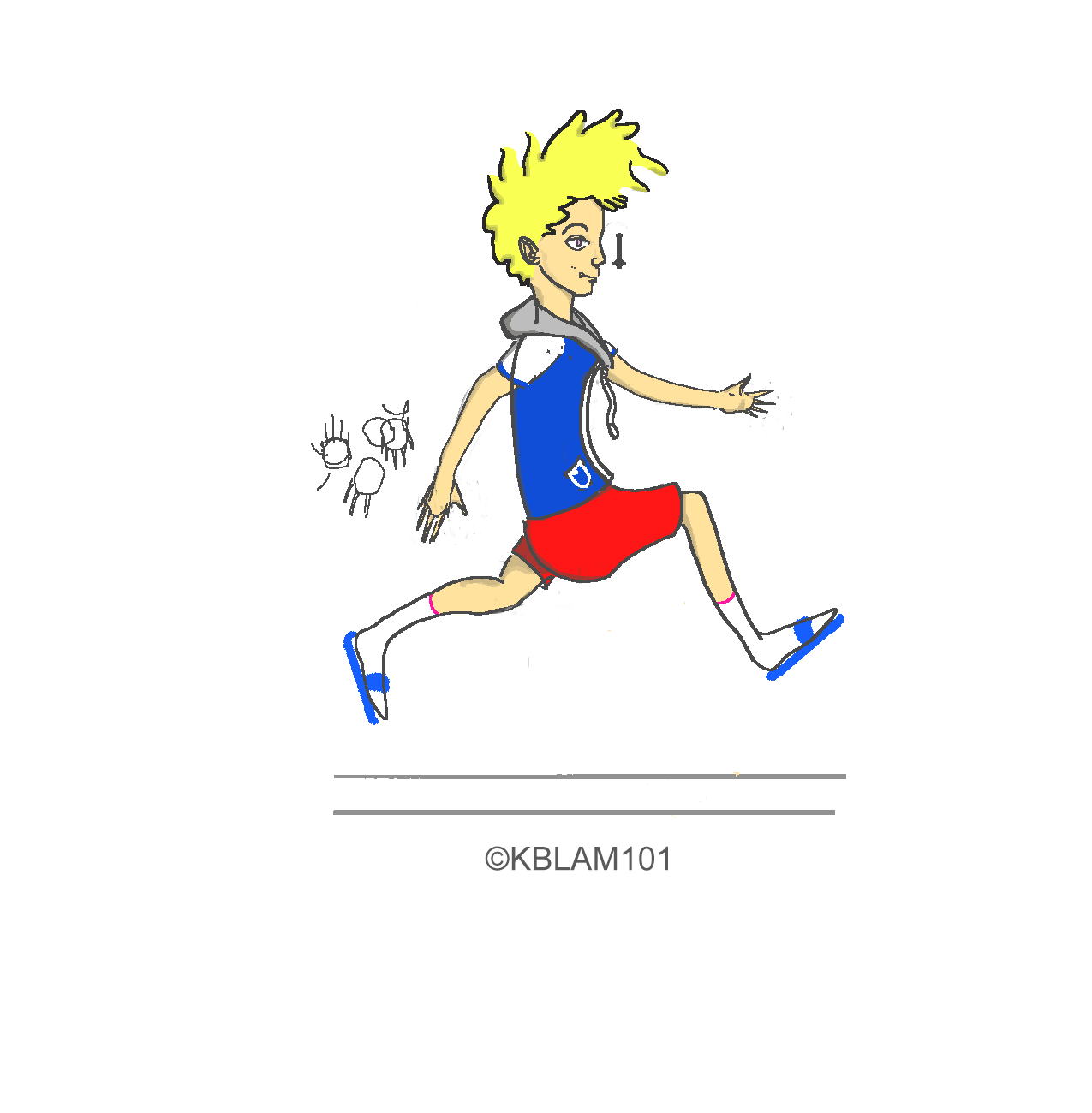 Running Boy Animated Gif
