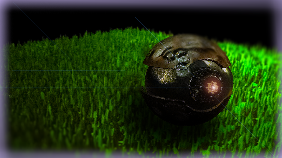 Rusted busted old Pokeball 3Ds Max model