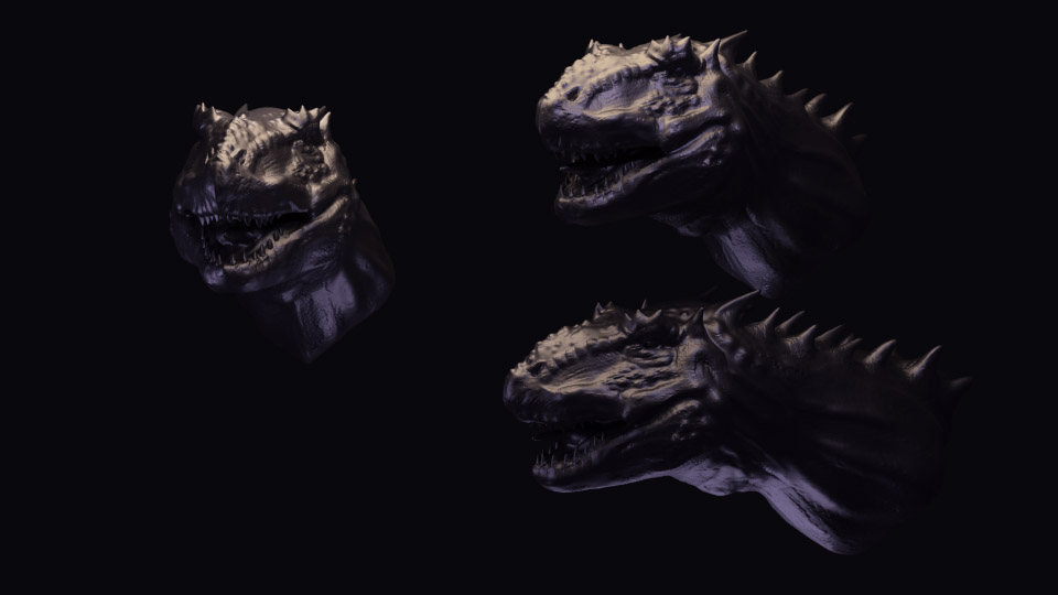 Dinosaur hybrid 3D model