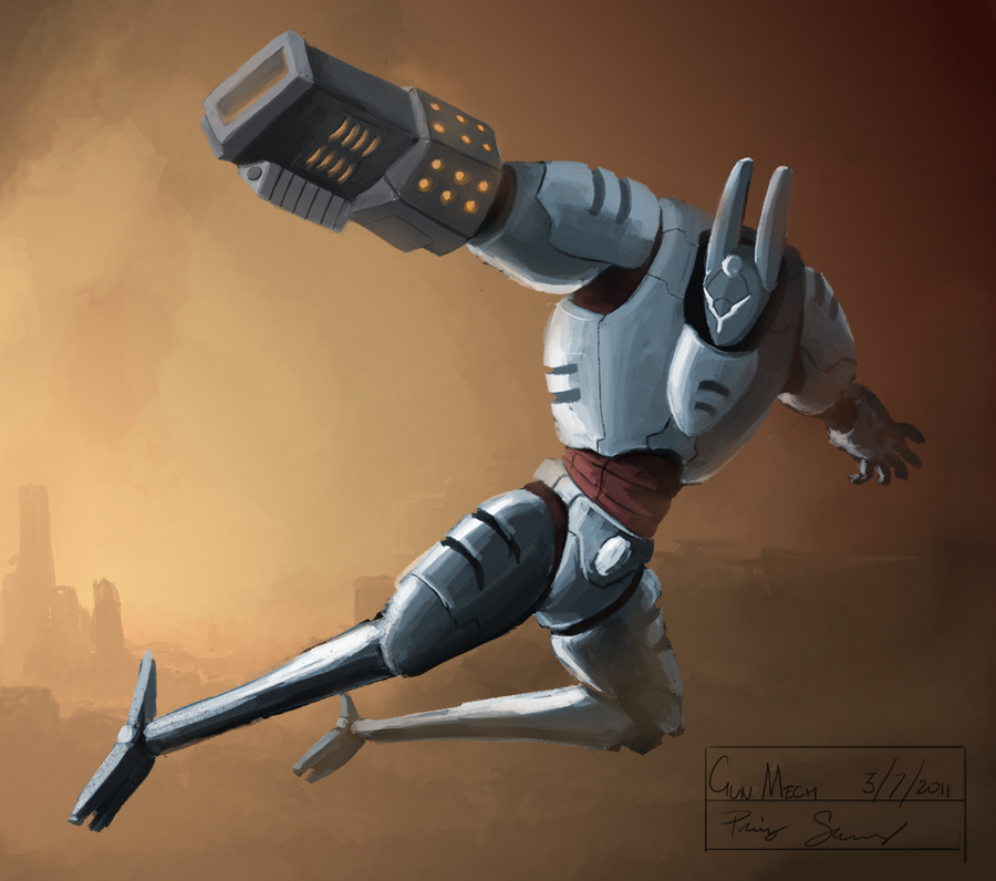 Revolver Mech Gun Mech by daft667 on DeviantArt