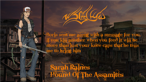 Sarah Raines Hound Of The Assamites