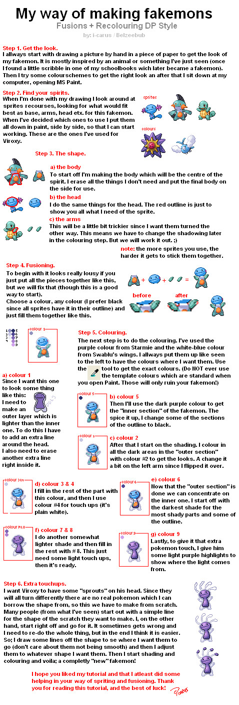 Spriting Pokemon Tutorial