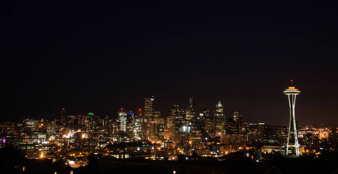 Seattle at Night from Queen Anne