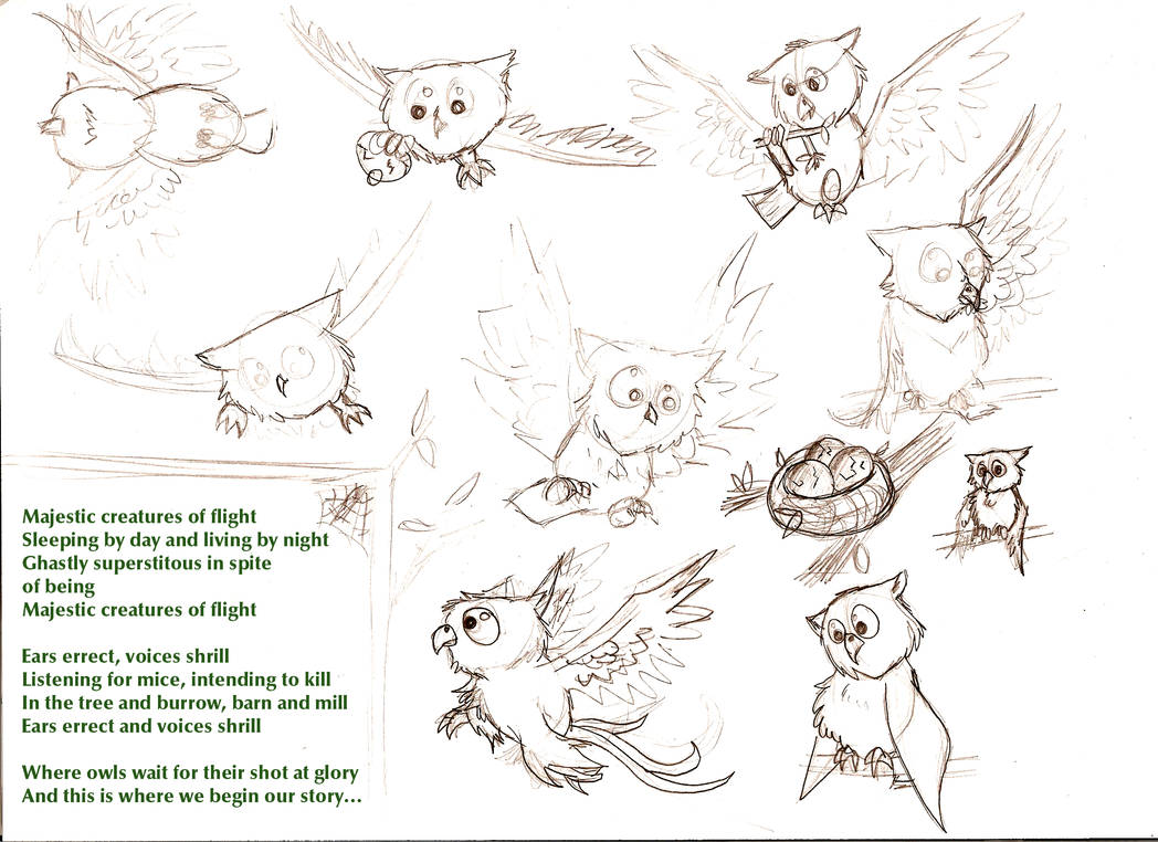 Owl Flock by InkSpirit on DeviantArt