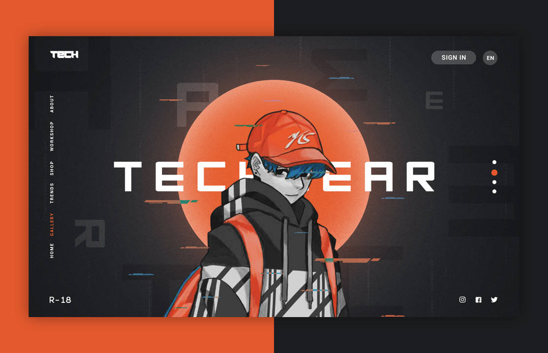 Techware Web Design Techwear Web Design Concept by AntiVVIBU on DeviantArt