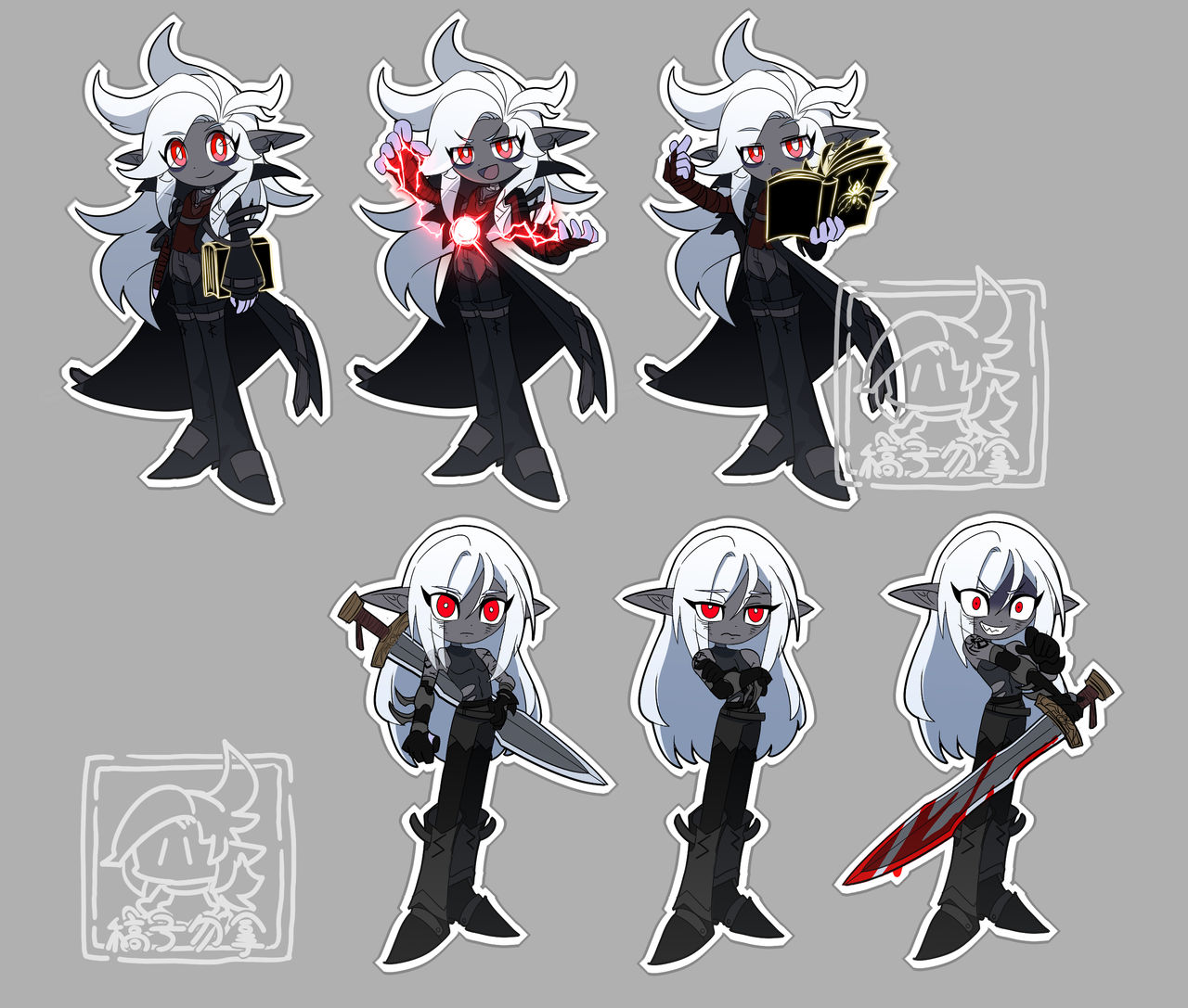 chibi drow by pokemon008 on DeviantArt