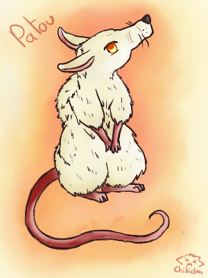 OC Hogwarts animal Patou the deformed rat by chibiclem on DeviantArt
