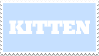 Blue Kitten | Stamp
