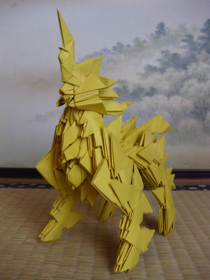 3d origami Kirin