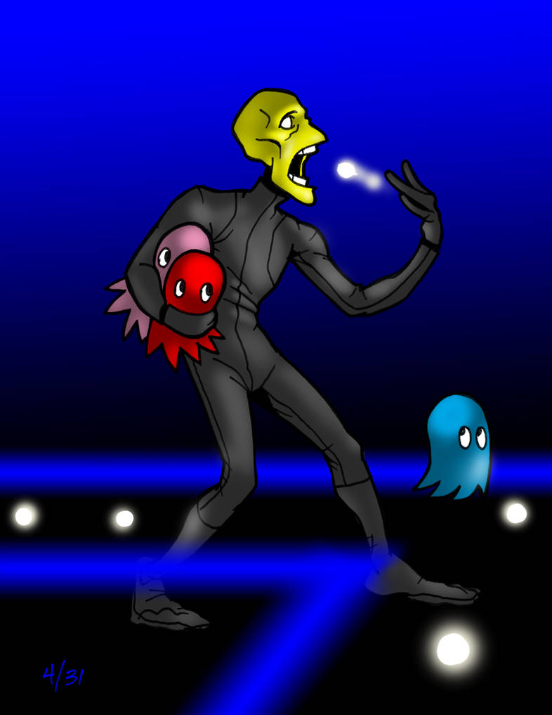 Pacman Sticknodee Stick-Man as Pac Man by BevelFrameulon on DeviantArt