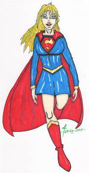 Supergirl Hovering Colours