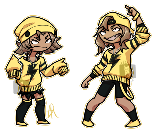 Elekid And Electabuzz Gijinka