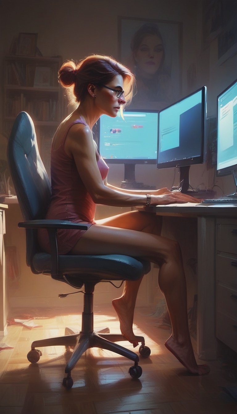 Cosplay Woman Computer Computer Woman 7a by Aifantasymodels on DeviantArt