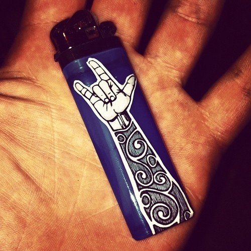 This lighter just got a little extra rock.