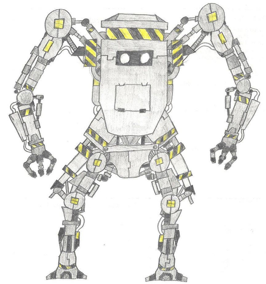Robot Worker by EvolutionsVoid on DeviantArt