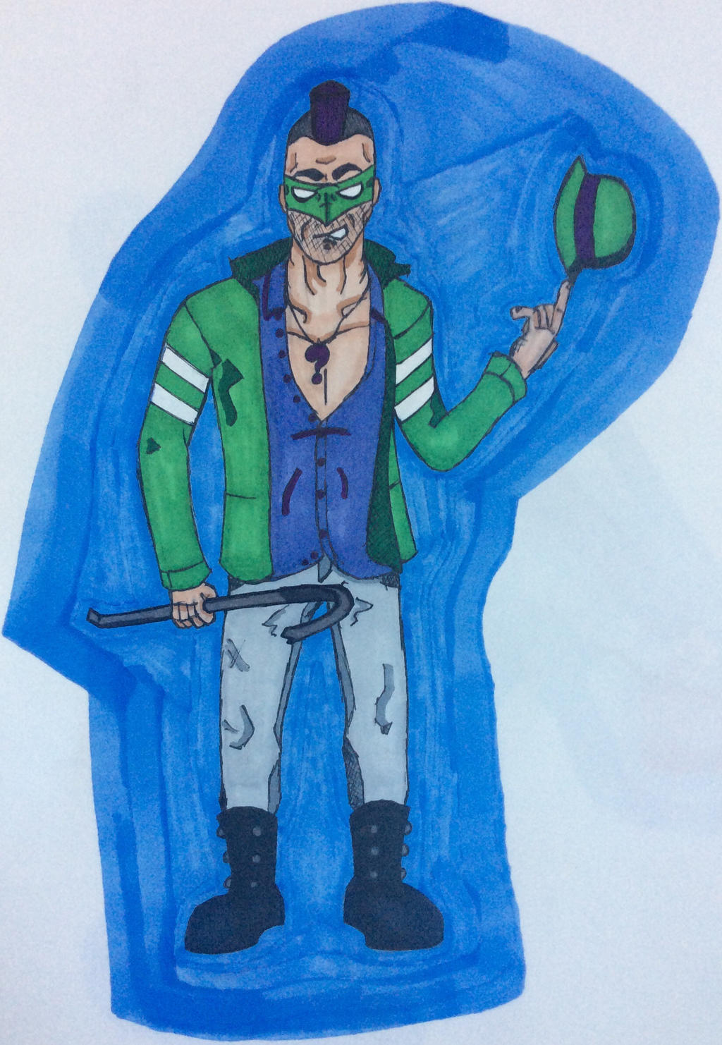 Riddler redesign by nickmandl on DeviantArt