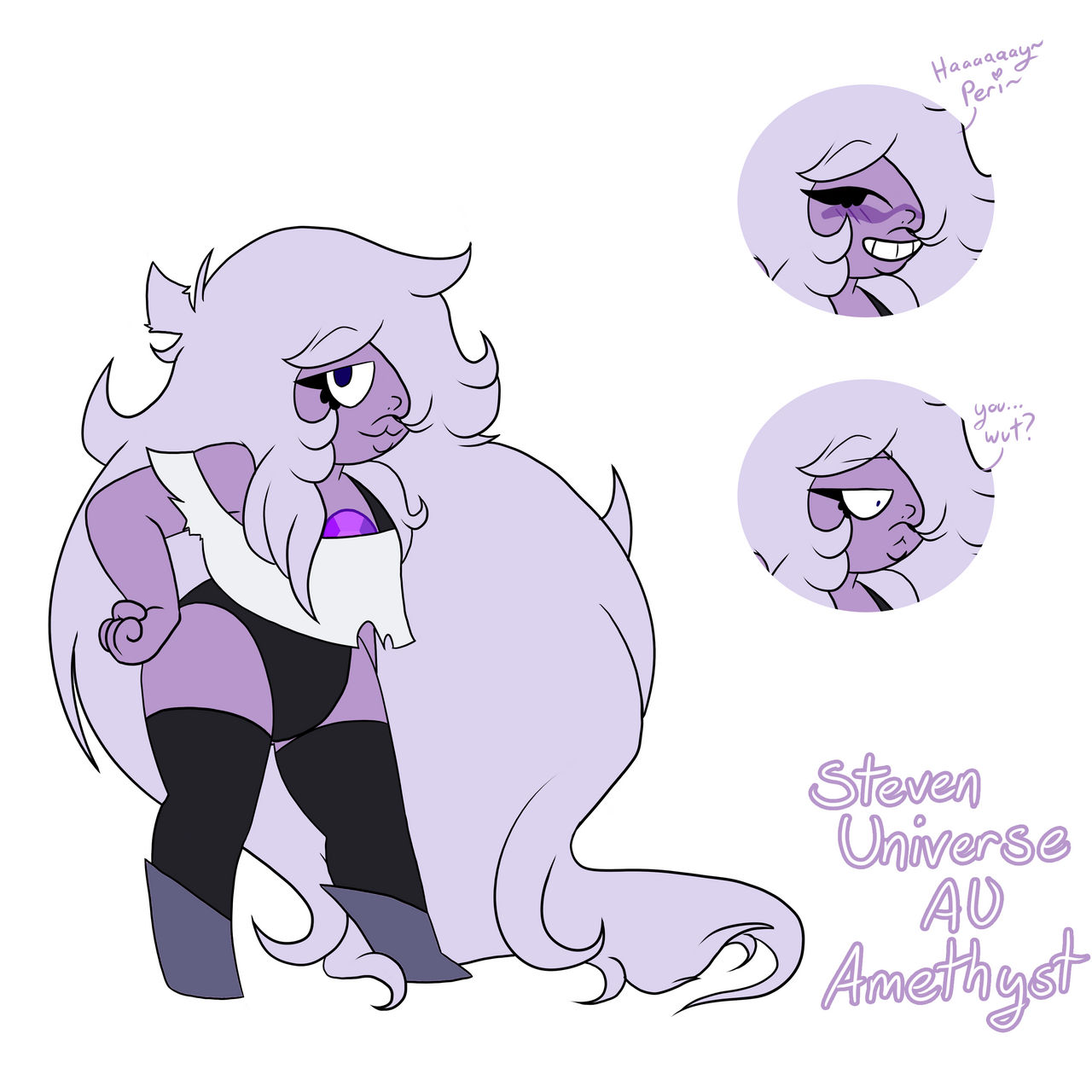 Stevenm Steven Universe AU1 Amethyst by Vixeni on DeviantArt
