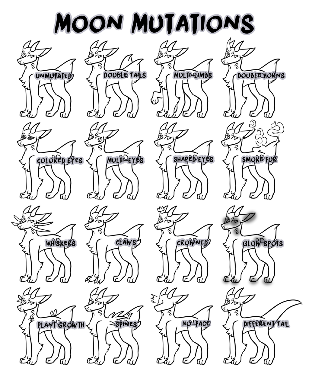 Updated Moon Mutations by MoonSelkies on DeviantArt