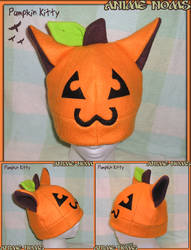 Halloween Pumpkin Kitty Hat