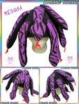 Purple Striped Medusa Hat by AnimeNomNoms