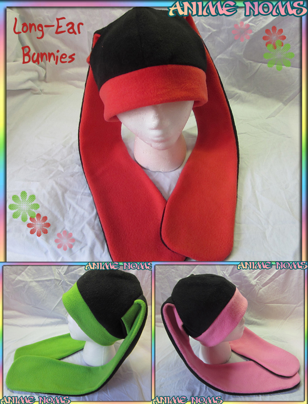 Long Ear Bunny Fleece Hats for SALE