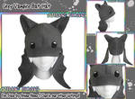 Grey Vampire Bat Hat by AnimeNomNoms