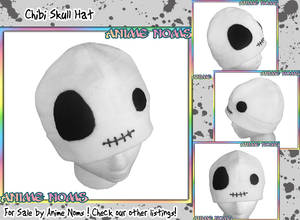 Halloween Chibi Skull Hat by AnimeNomNoms
