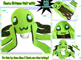 Green Octopus Hat with JUMBO tentacles