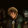 skeptical hobbits (?)