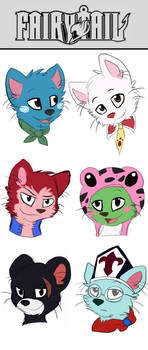 Fairy Tail Exceed Headshots