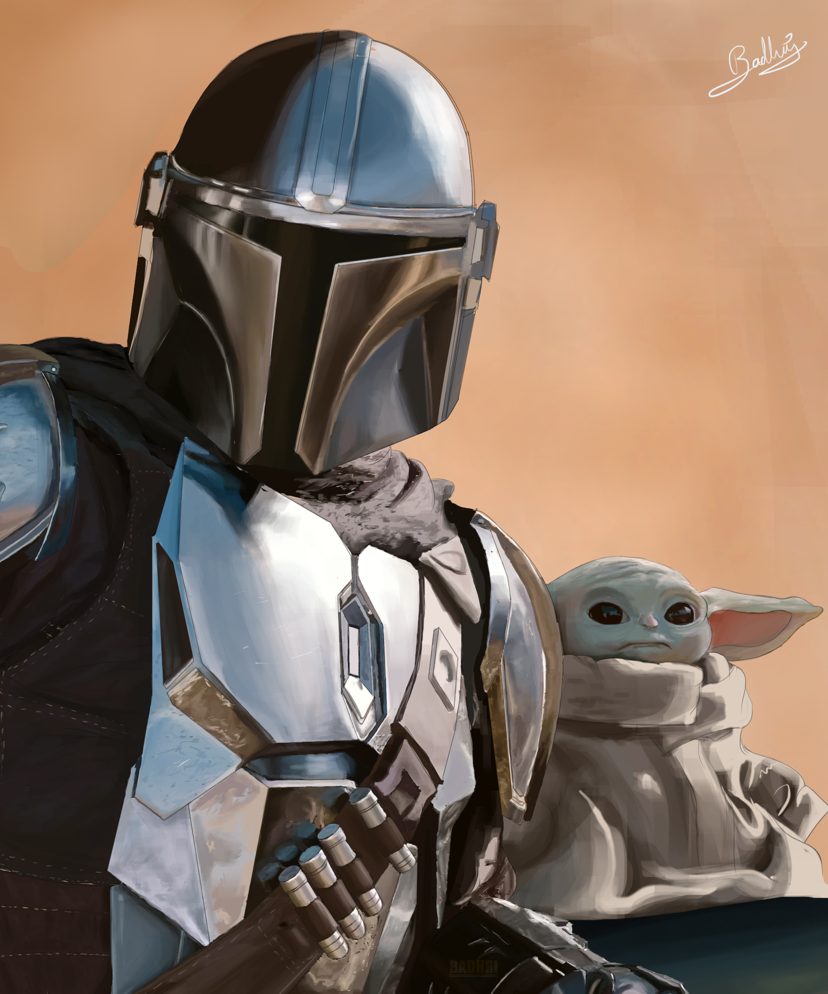 Mando Rival Mando and Grogu from The Mandalorian. by badhri27 on DeviantArt