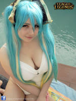 Pool Party Sona cosplay by me :D