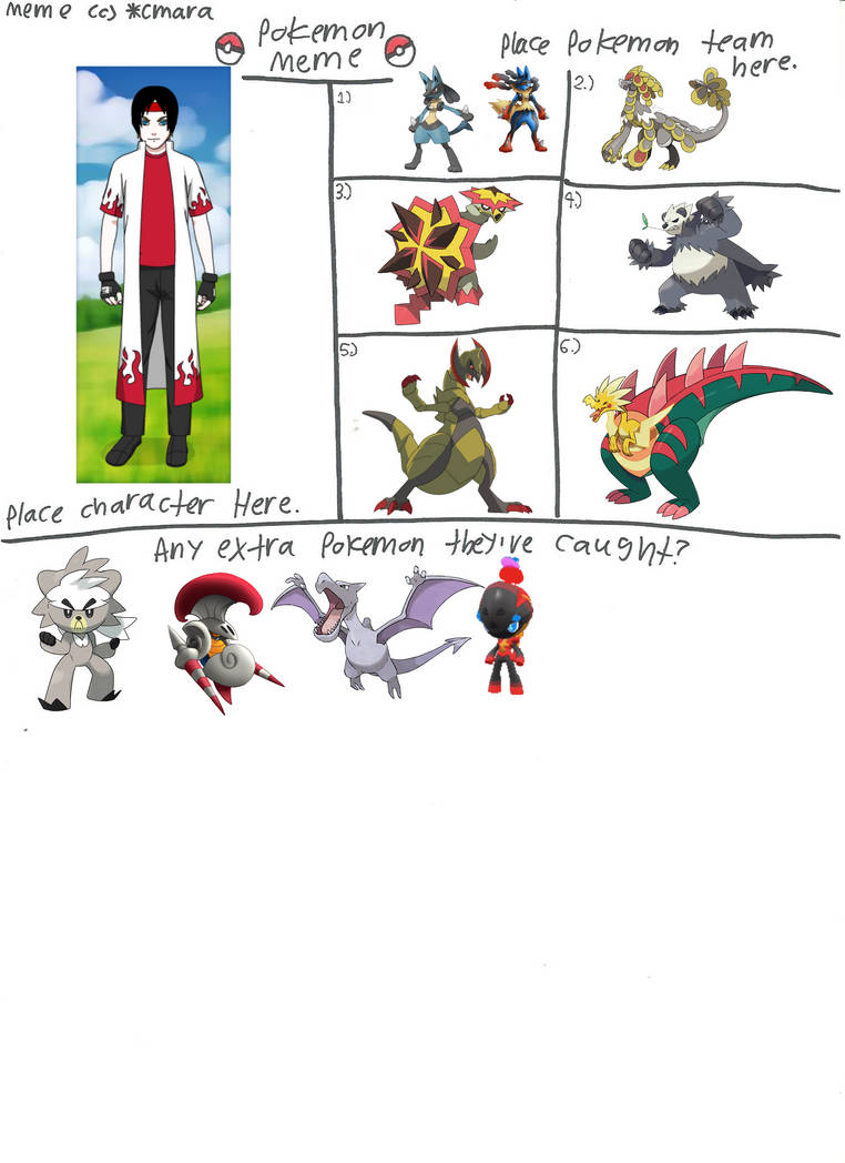 Pokemon Chris Rear View Chris' Pokemon Team by DragonStormKnight on DeviantArt