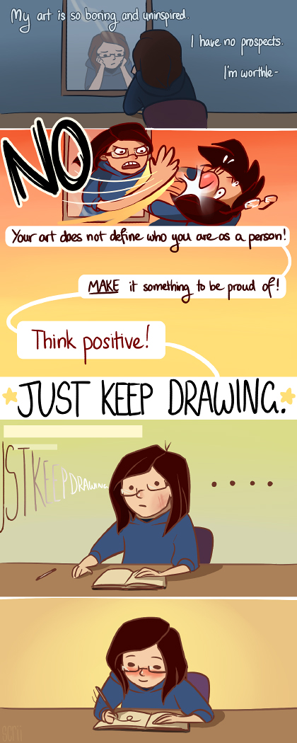 just keep drawing by scrii