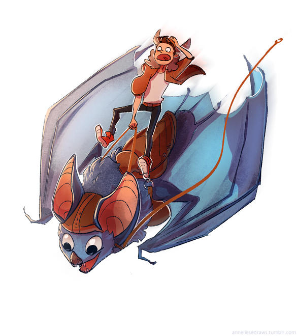 bat rider by scrii on DeviantArt