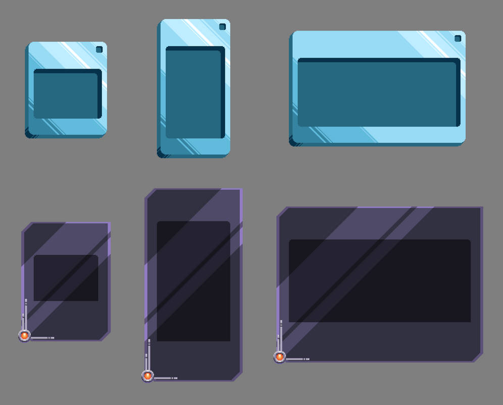 Basic UI Backers Set by FlightlessFrog on DeviantArt
