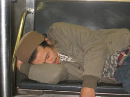 Subway Sleeping