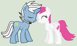 Foresight and Diamond Rose- nuzzle by Kaitkat123
