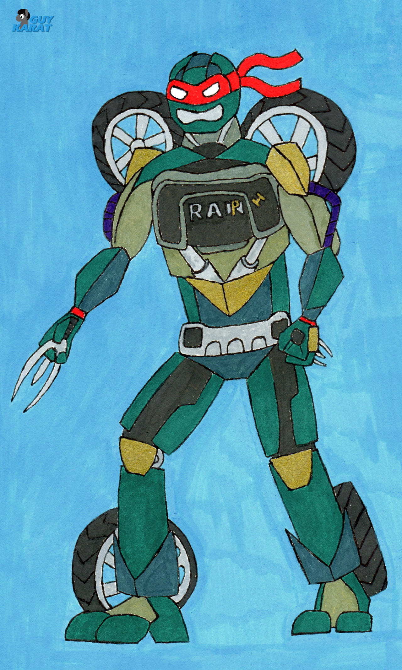 Robot Raph Transformer Raph by GuyKarat on DeviantArt