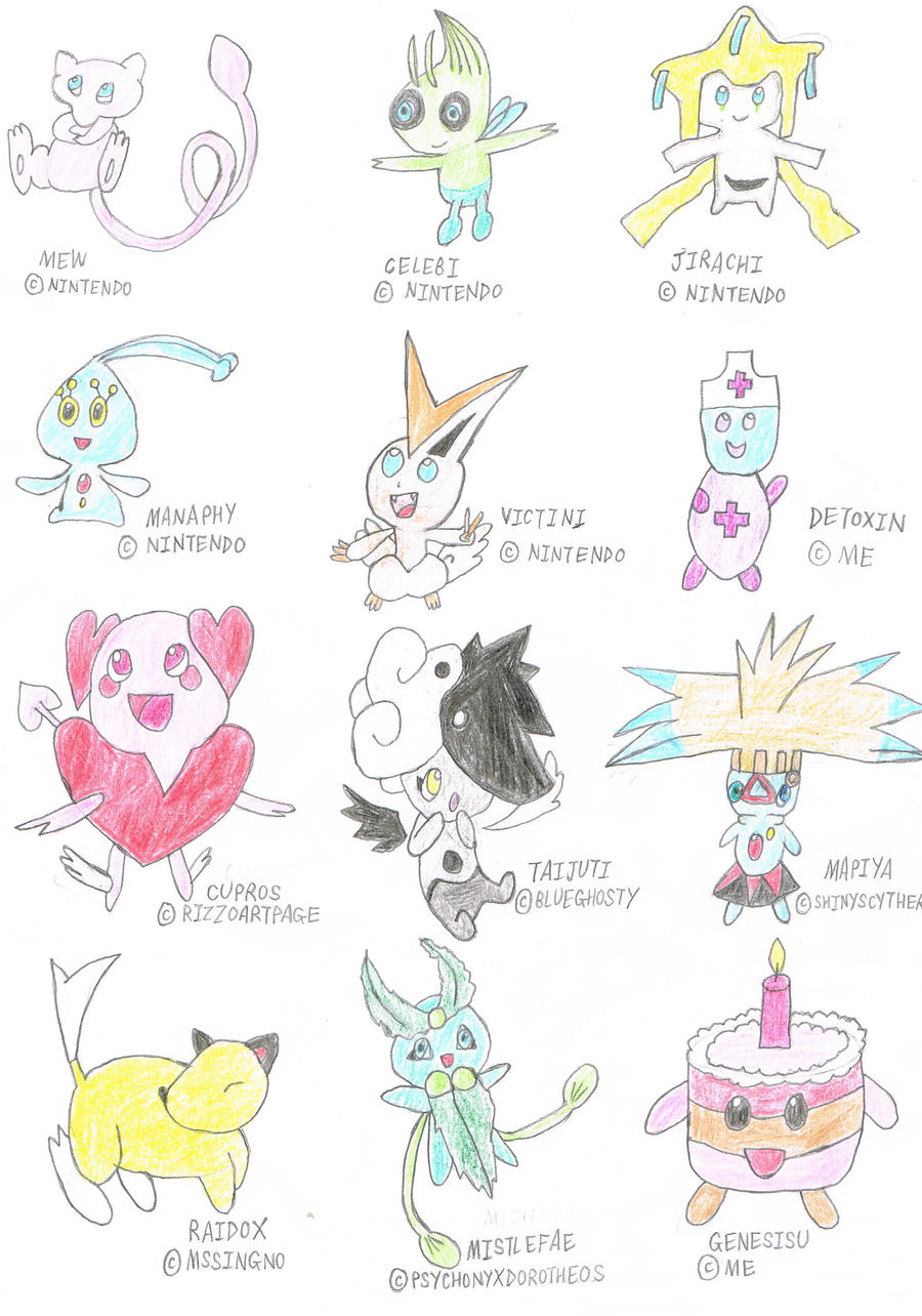 Cute Legendary Pokemon by wilmel on DeviantArt