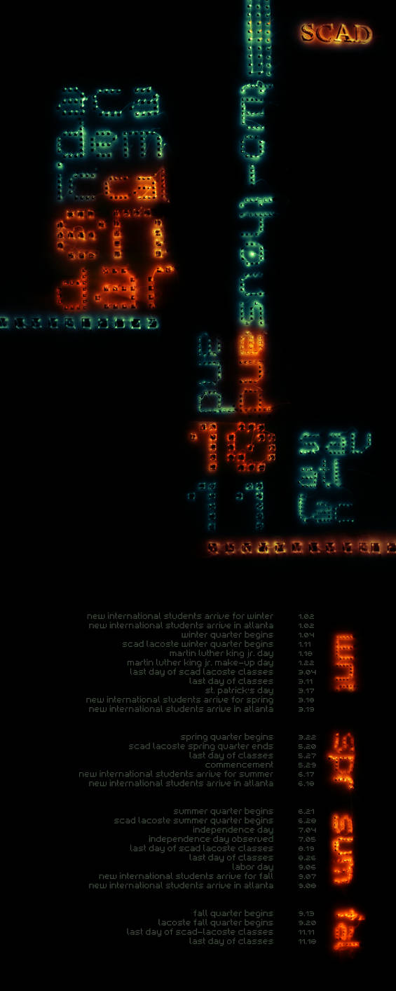 SCAD Academic Calendar Fusion by OverkillCobwebs on DeviantArt