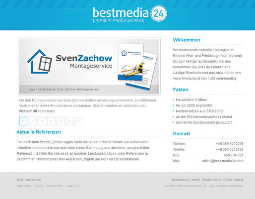 bestmedia24 Website 2010